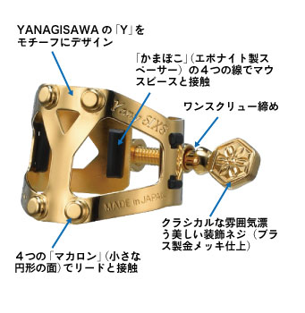 ヤナギサワ　マウスピース　リガチャー　リード